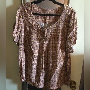 Short sleeve blouse 2X